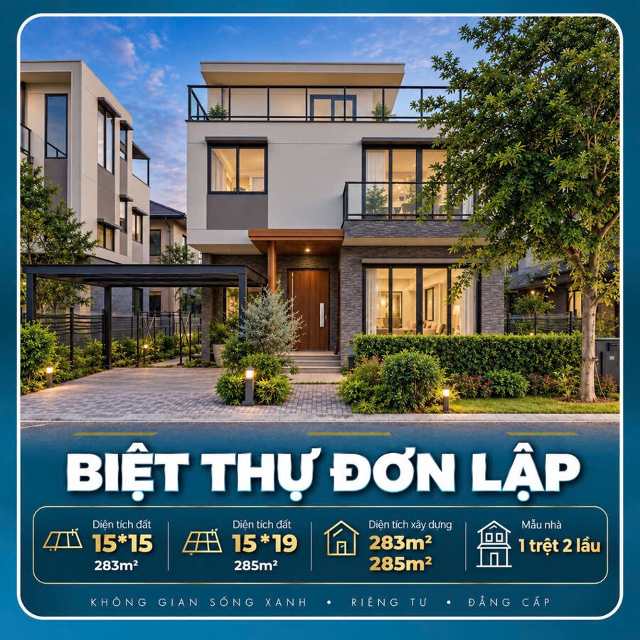 Nhà mẫu Biệt thự đơn lập Nagomi