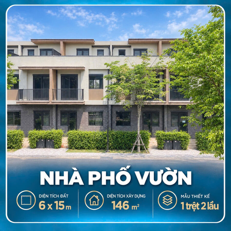 Nhà mẫu Nhà phố vườn Nagomi